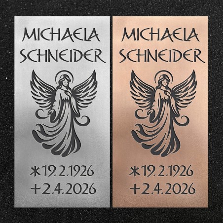 Urnenwand-Tafel vertikal "Engel"