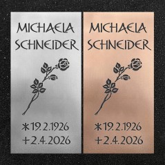 Urnenwand-Tafel vertikal "Rosenzweig"