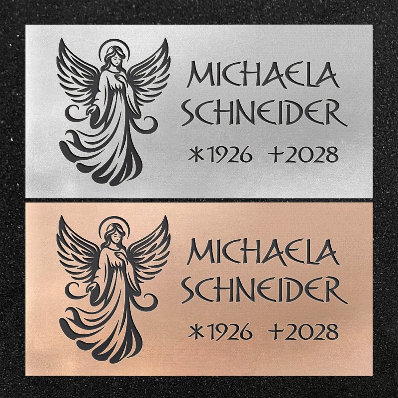Urnenwand-Tafel horizontal "Engel"