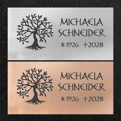 Urnenwand-Tafel horizontal "Baumkrone"