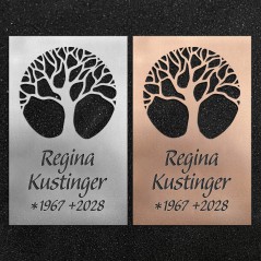 Design-Schrifttafel "Baumkreis"