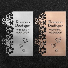 Design-Schrifttafel "Blumenband"