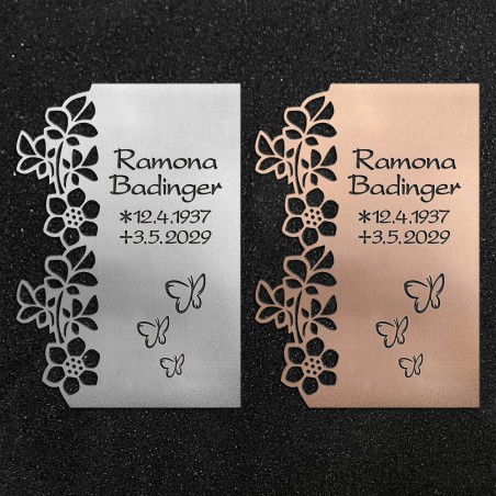 Design-Schrifttafel "Blumenband"