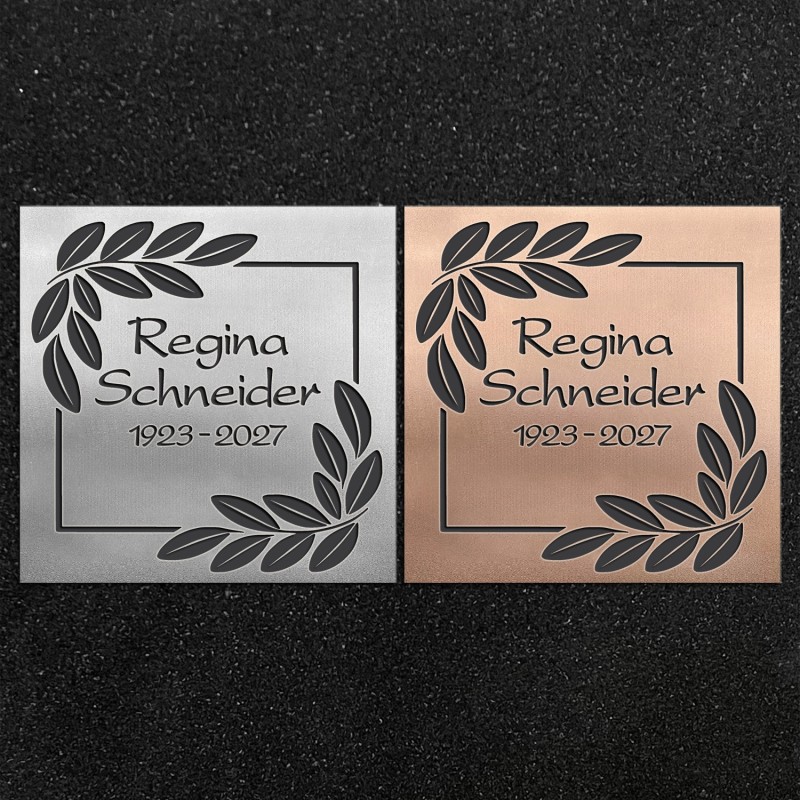 Design-Schrifttafel "Blattzweige" Design-Schrifttafel "Blattzweige"