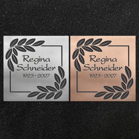 Design-Schrifttafel "Blattzweige"