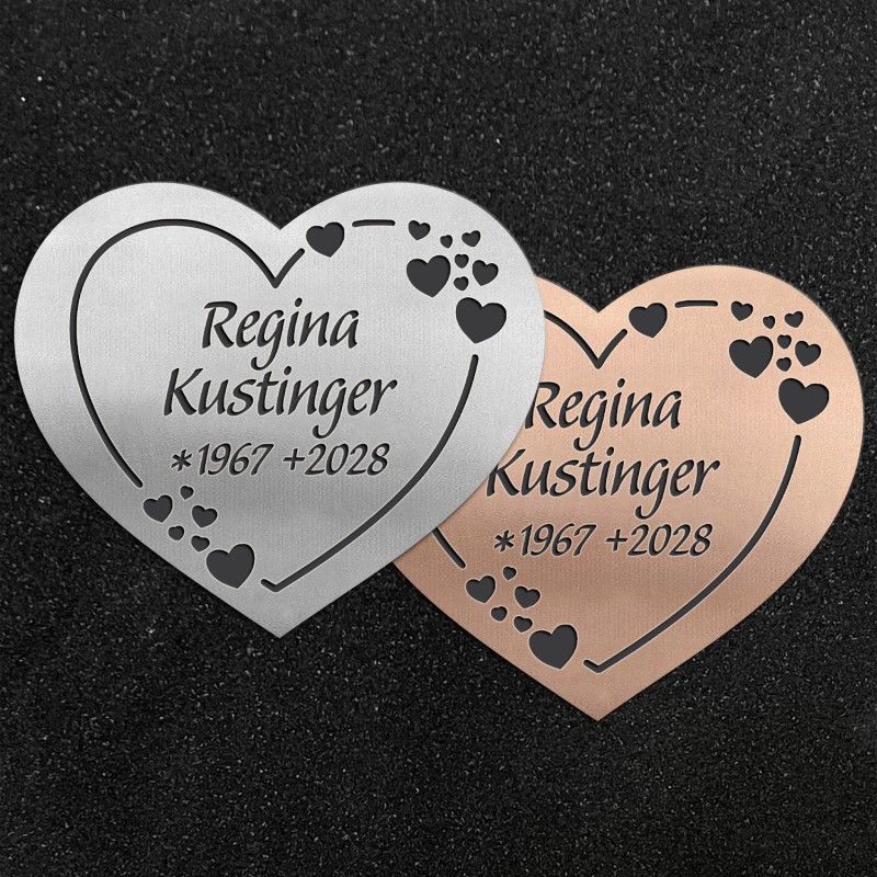 Design-Schrifttafel "Herz mit Herzen" Design-Schrifttafel "Herz mit Herzen"